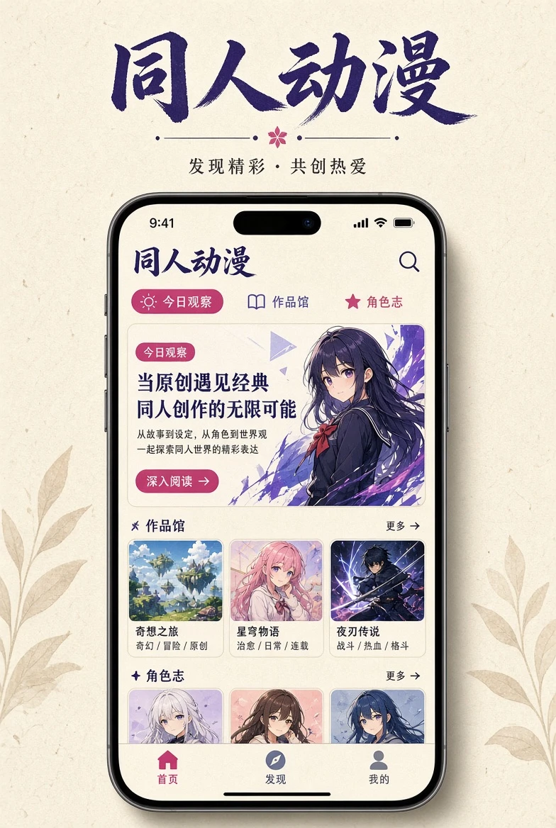 同人动漫移动服务